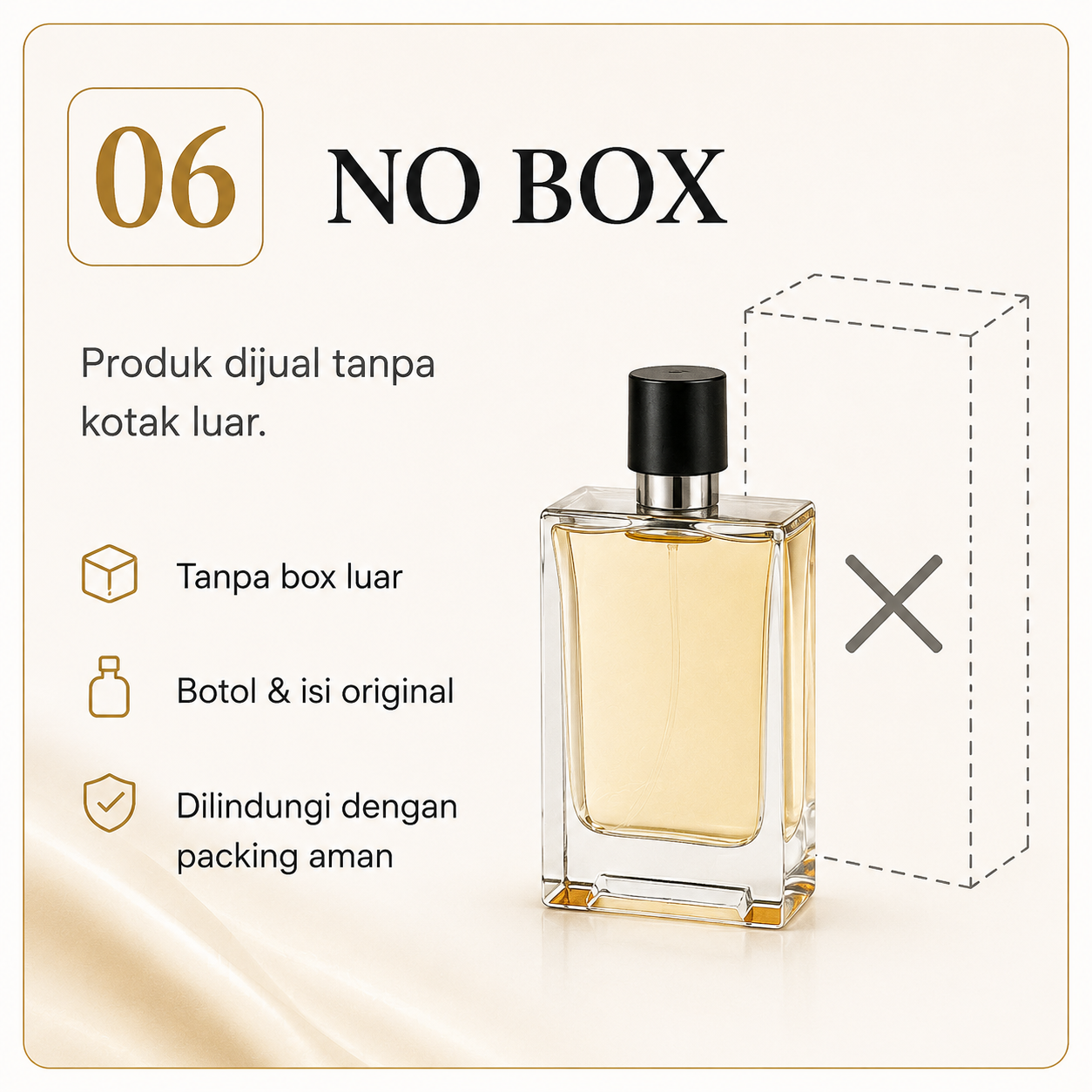 Panduan kondisi parfum No Box